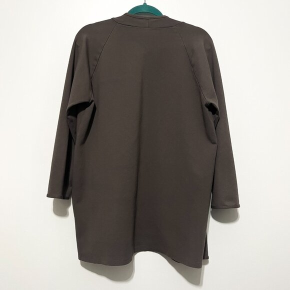 Clara Sun Woo Womens Open Ponte Cardigan M Lagenlook Lagom Capsule Layers Artsy - Picture 6 of 7